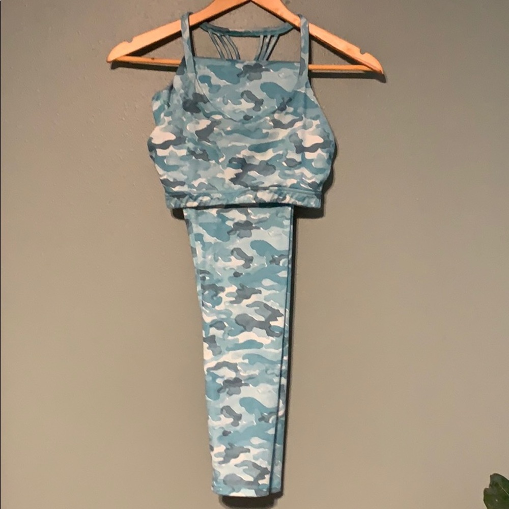Glyder Blue Camo Women's Activewear Set